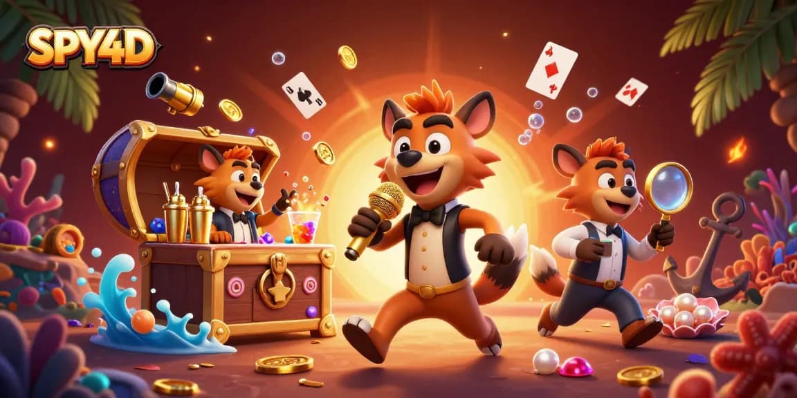 SPY4D menghadirkan suasana kasino komik yang dikendalikan oleh hyena dengan permainan slot yang menguntungkan.