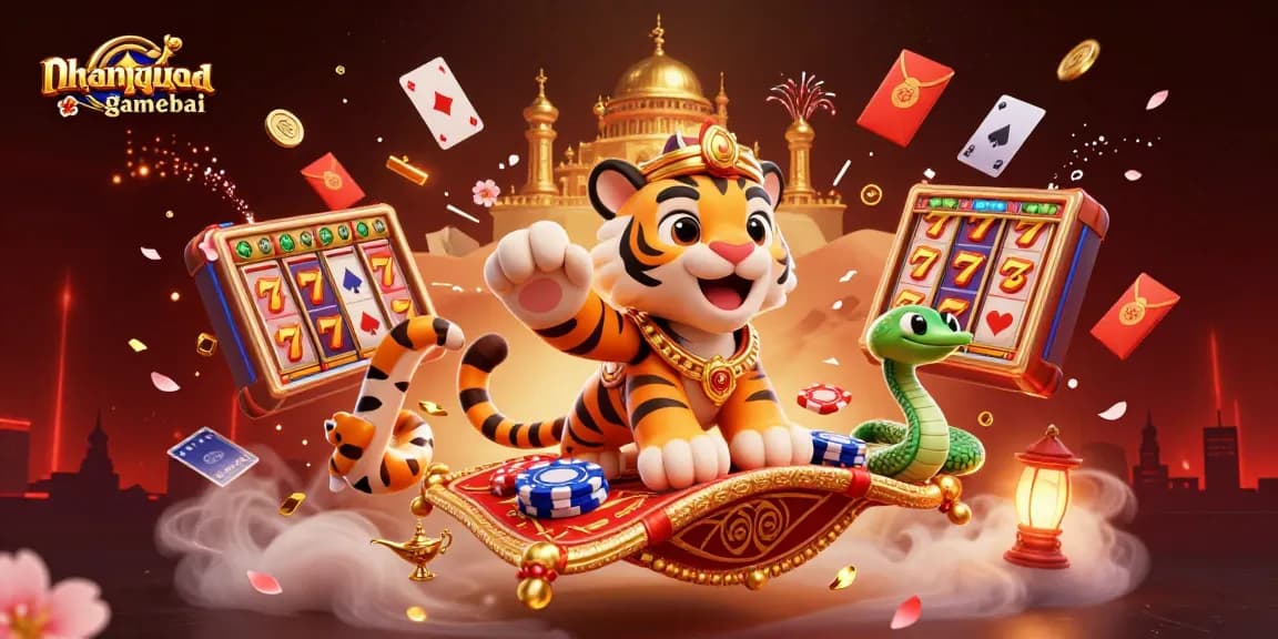 Try your luck with nhanquagamebai in this thrilling 3D card game scene featuring strategic gameplay and dynamic elements.