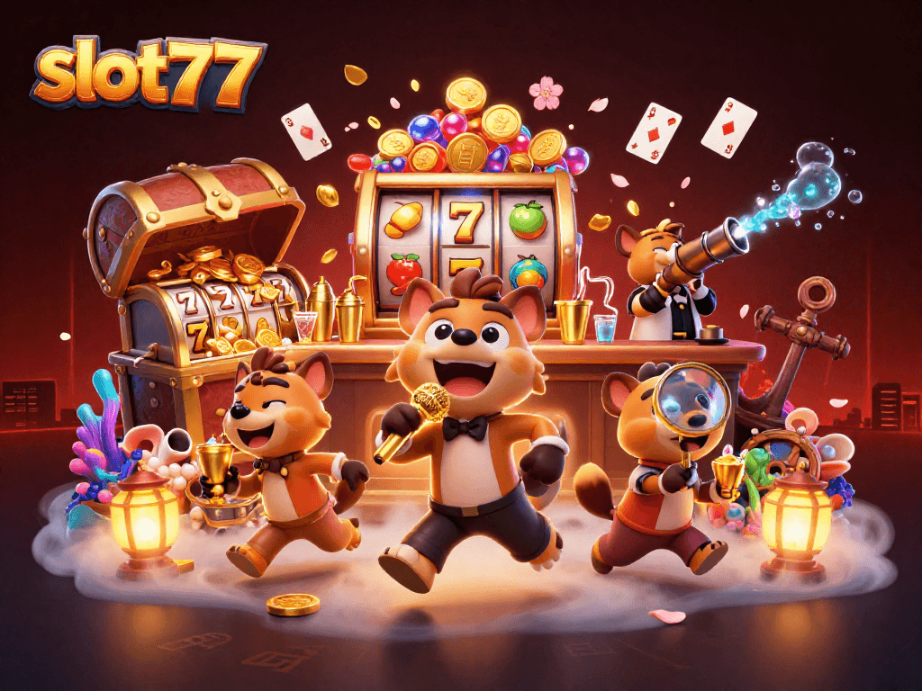 Engage in exciting wins at slot777 with immersive humorous casino vibes from lively hyenas.
