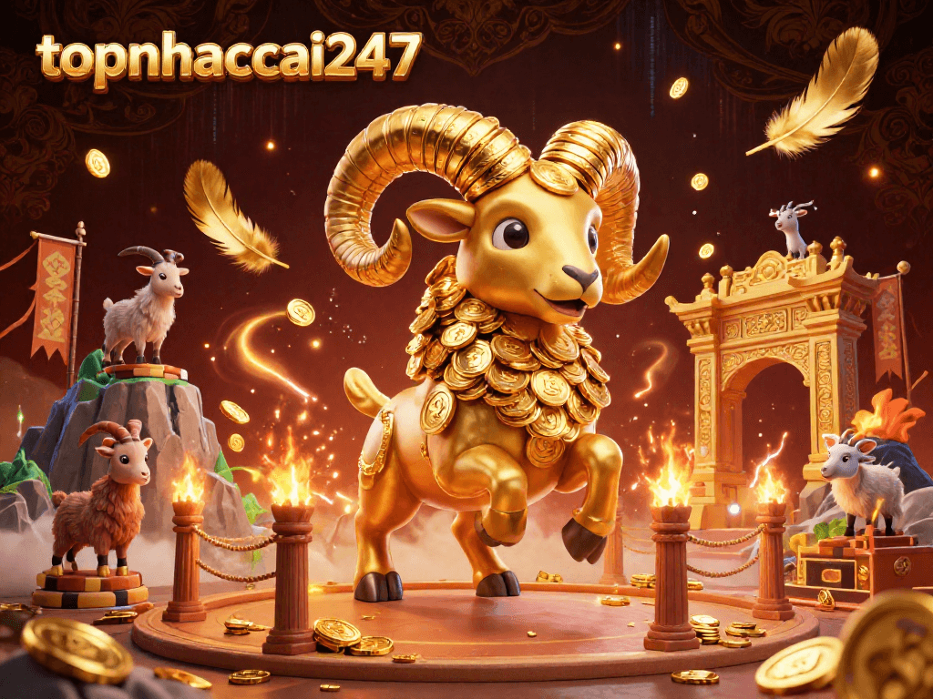 Engage players at topnhacai247 with thrilling golden ram coin flips and casino excitement.