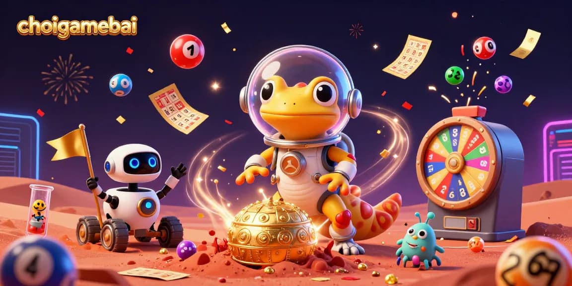 Experience the excitement of choigamebai with Martian gecko in a golden casino adventure!