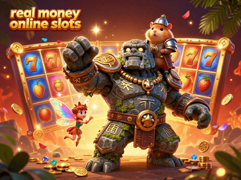 Engage with real money online slots and embark on a magical adventure in vibrant 3D illustration.