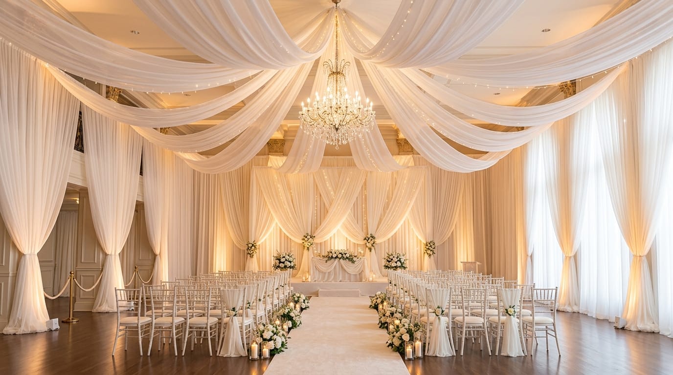 Affordable pipe and drape rentals for stunning event décor