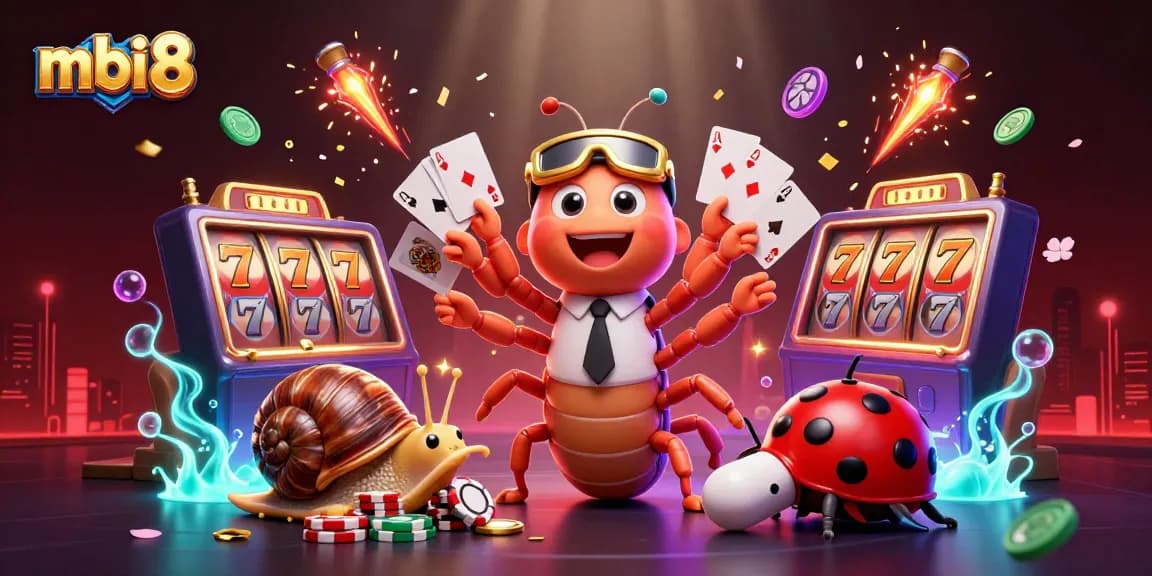 Experience thrilling gameplay at mbi 8 with vibrant casino elements and animated characters.