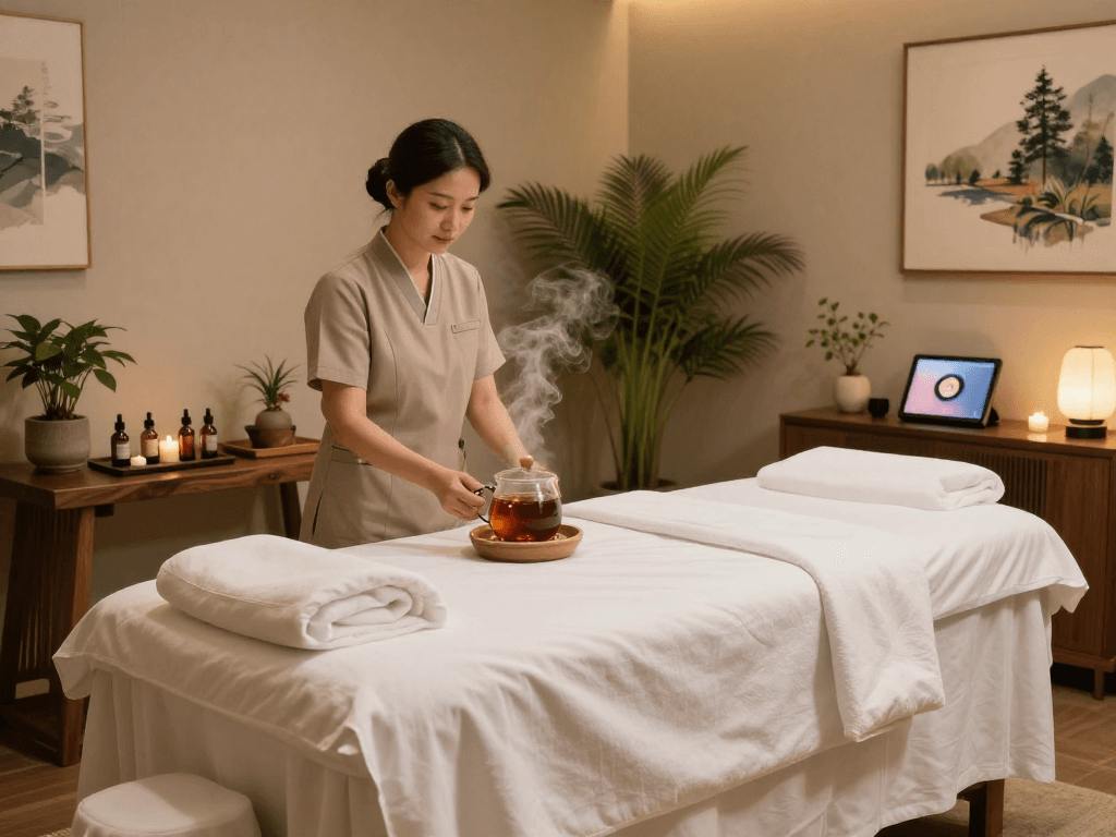Balanced Massage offers a serene atmosphere for relaxation with mantra88 aromatherapy oils and tranquil private rooms.