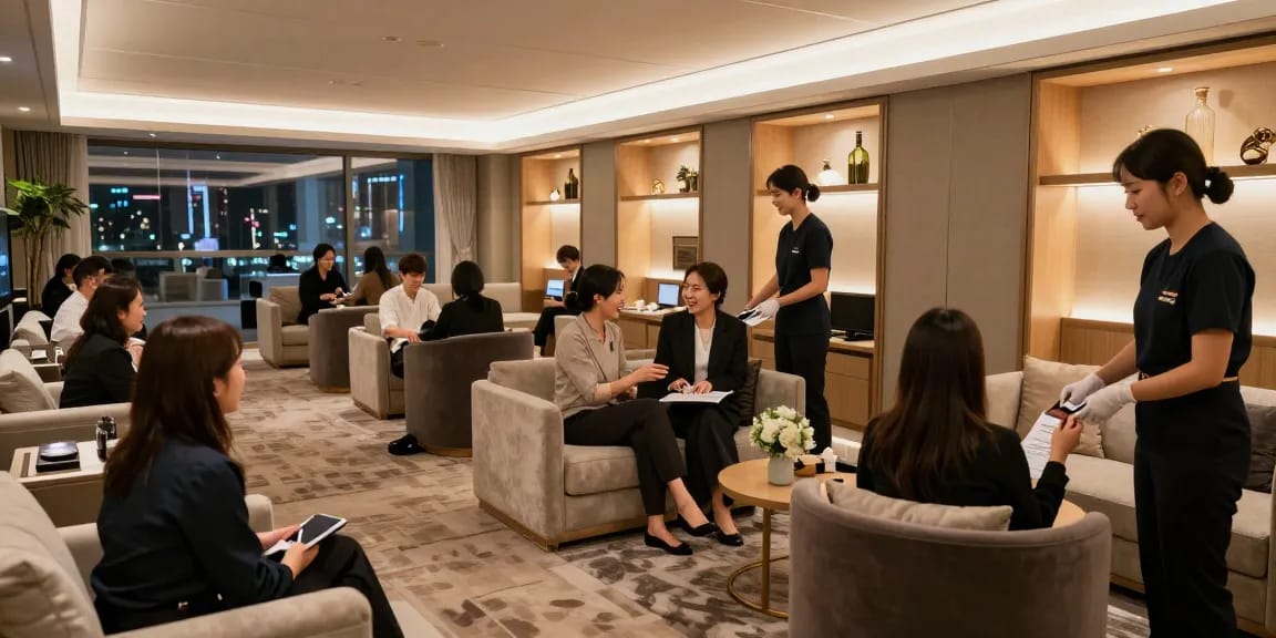 강남구구단의 고급스러운 분위기와 프라이빗 룸을 보여주는 이미지