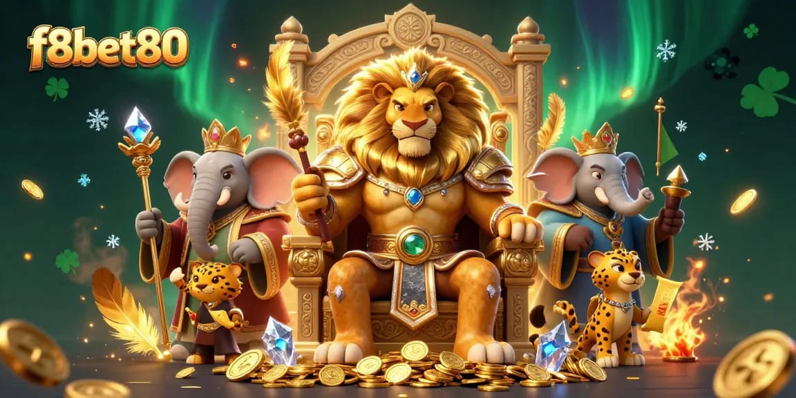 Experience thrilling moments at f8bet80 with the fierce lion king and unique casino elements.