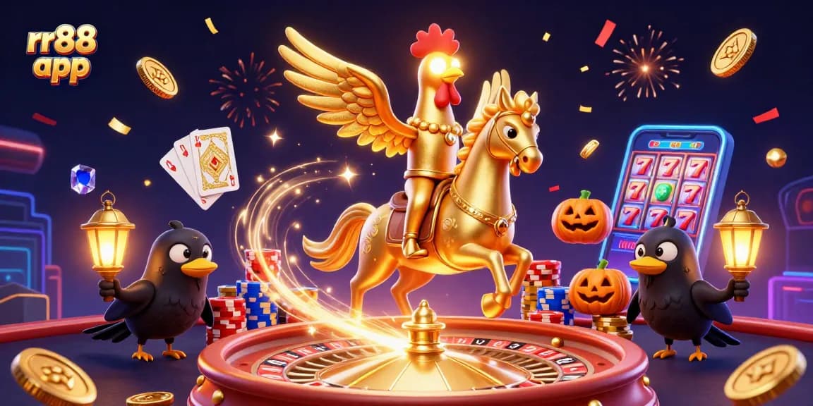 Experience gaming excitement with the rr88 app in a magical casino scene full of rich details.