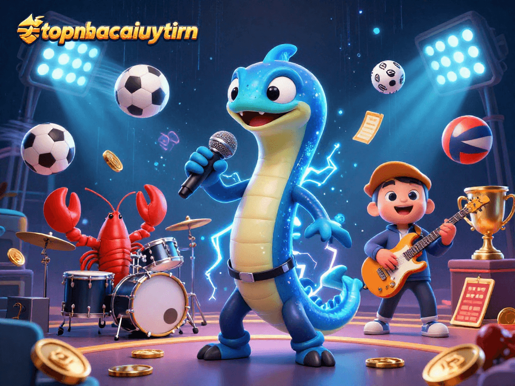Experience the excitement of topnhacaiuytinn with vibrant characters in an underwater casino.