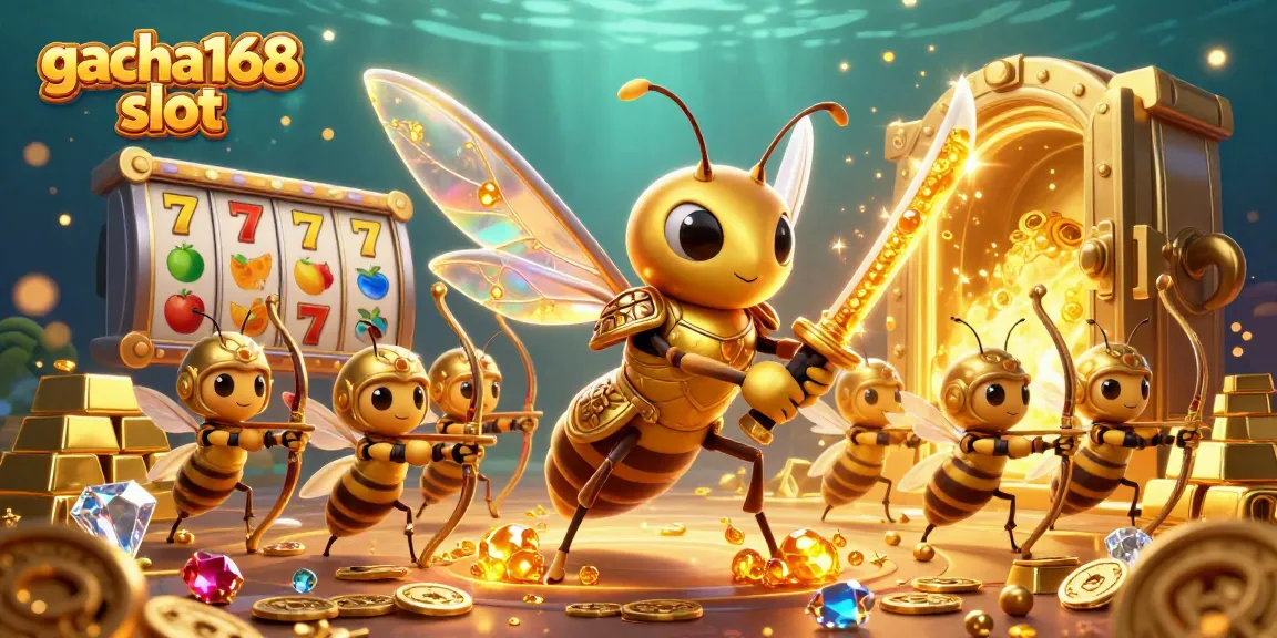 Play the gacha168 slot and enjoy vibrant visuals filled with golden treasures and exciting characters.