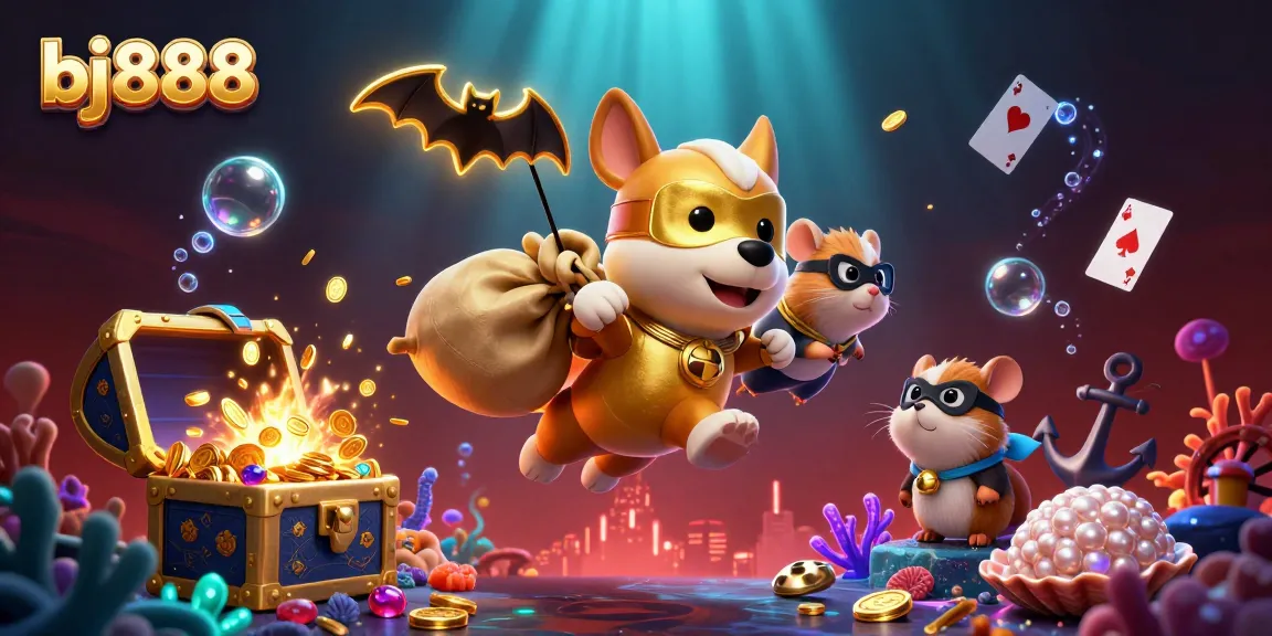 Experience thrilling gameplay at bj888 with our unique 3D cartoon-themed casino elements and vibrant visuals.