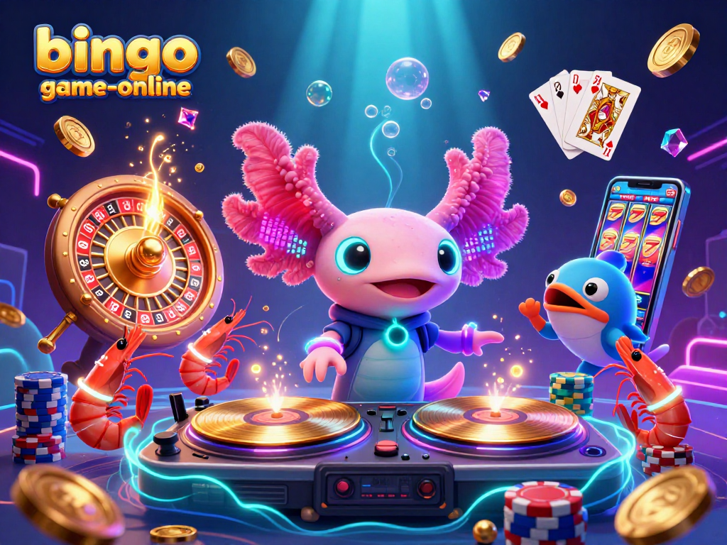 Join the excitement at bingo-game-online with a vibrant 3D casino scene featuring lively characters and jackpot action.