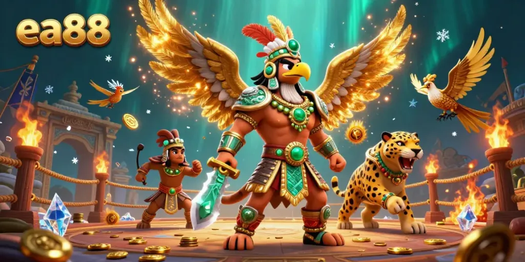 Chơi game thắng lớn cùng ea88 với các chiến binh Aztec trong bối cảnh hấp dẫn