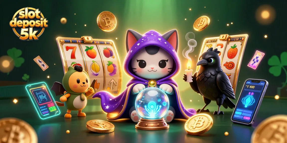 Engage in thrilling gameplay with slot deposit 5k among mystical characters and vibrant casino elements.