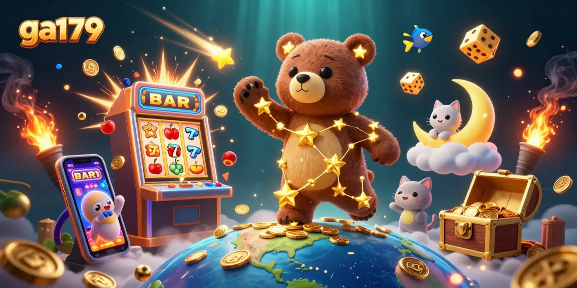 Play ga179 and enjoy a thrilling jackpot experience bursting with vibrant casino elements.