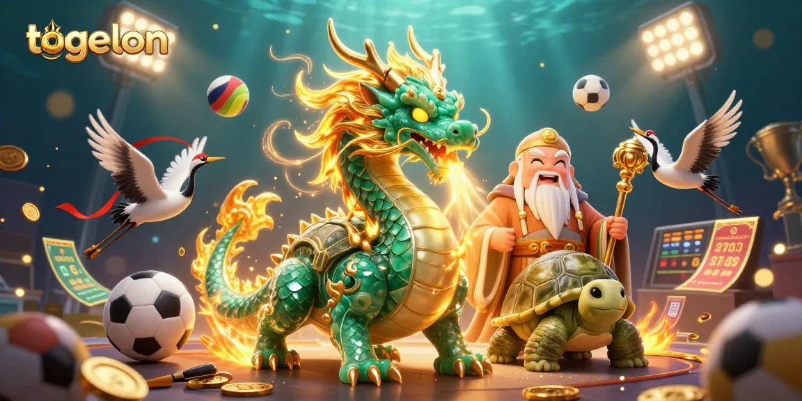 Experience thrilling moments with togelon as a jade dragon, wise turtle, and lucky cranes energize your betting.
