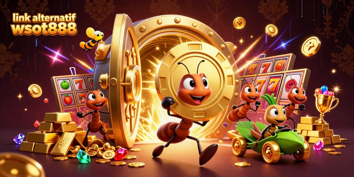 Ant tim berlari heist membawa chip poker emas jumbo di link alternatif wslot888