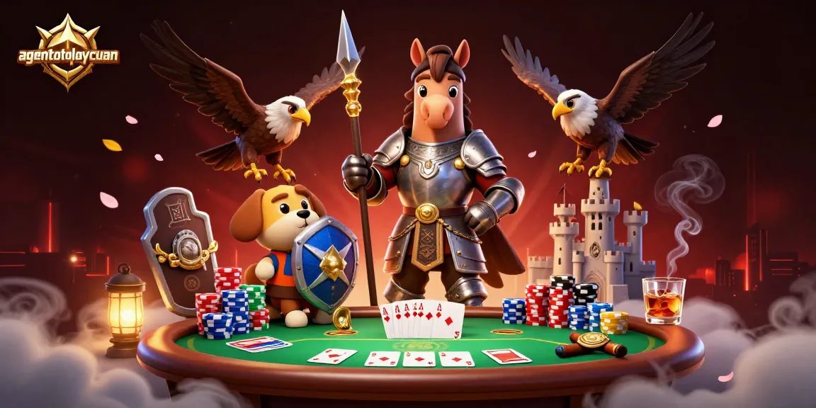 Engage with agentotoplaycuan's immersive casino experience featuring poker elements and dynamic characters.