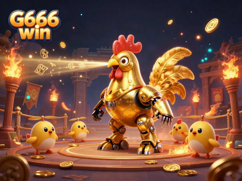 Experience thrilling action at G666 win with a vibrant casino scene featuring dynamic characters and gambling elements.