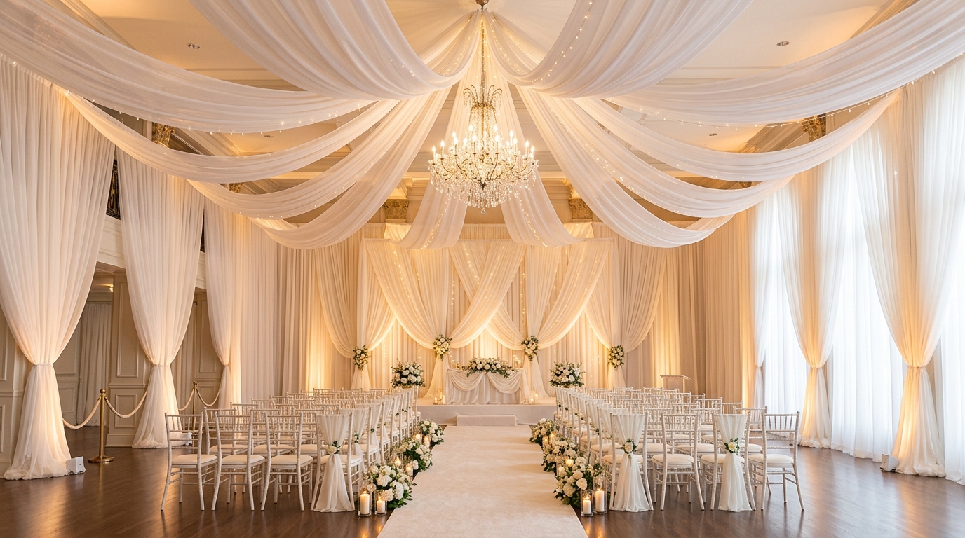 Affordable pipe and drape rentals for stunning event décor