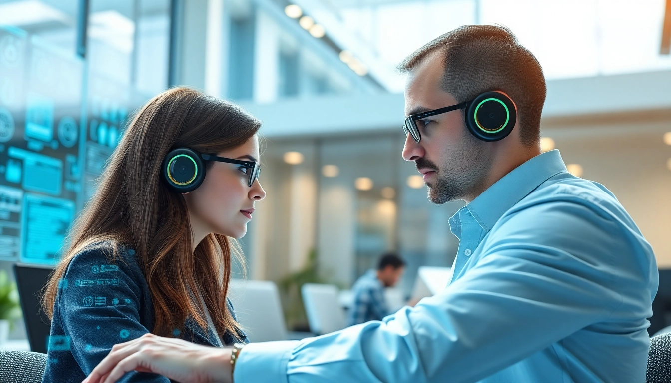 AI agents collaborating in a digital workspace to enhance productivity and innovation.