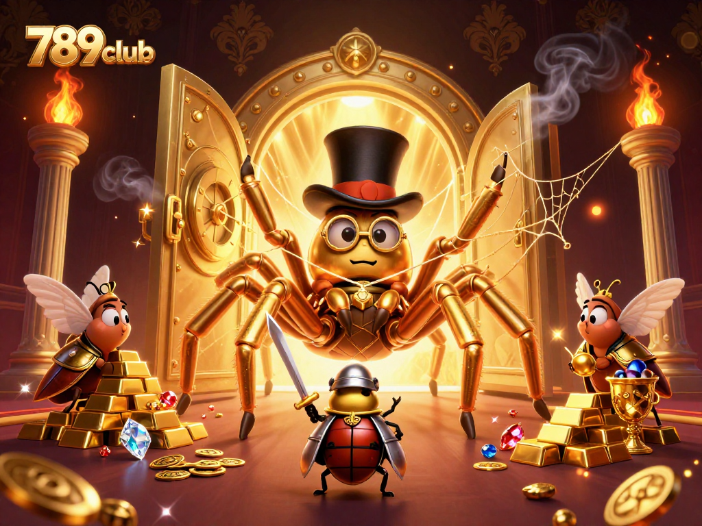 Experience thrilling games at 789club with vibrant 3D casino illustrations featuring unique characters.