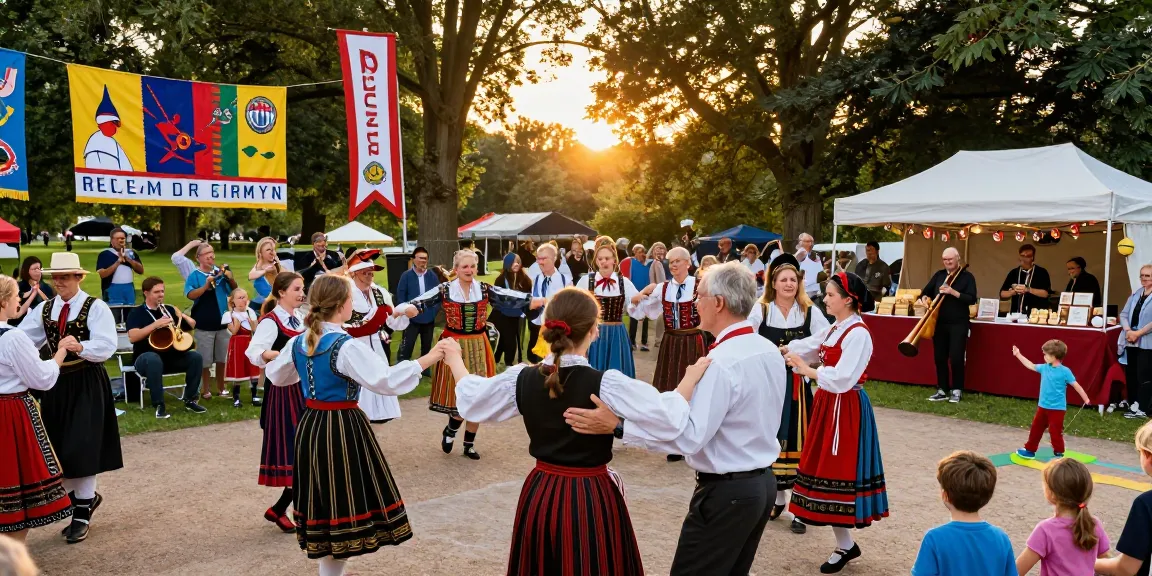 Celebrate M98 ล๊อตเว็บตรง 2026 at a vibrant Breton cultural festival showcasing lively dance and music.