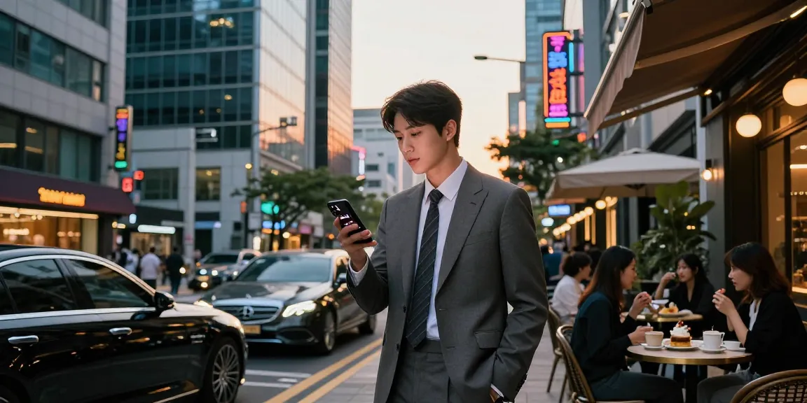 강남 세이렌의 세련된 도시 풍경과 현대적인 라이프스타일을 보여주는 장면