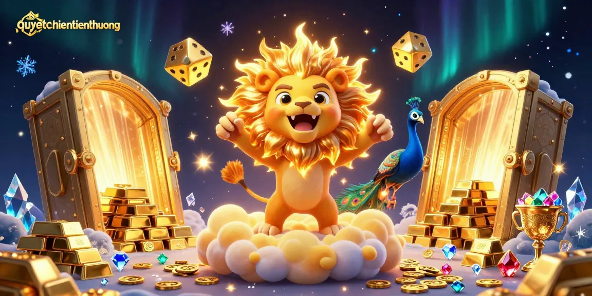 Unleash rewards in the vibrant world of quyetchientienthuong with a golden treasure scene.