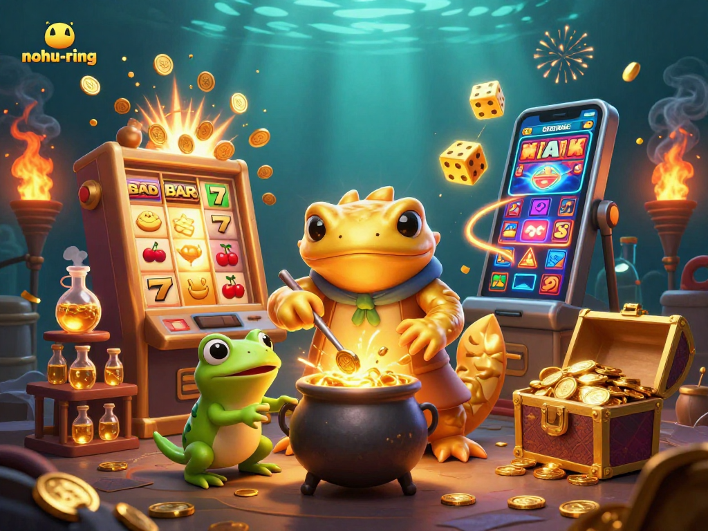 Engage in thrilling gameplay with nohu-ring as the golden salamander and friends create a jackpot!