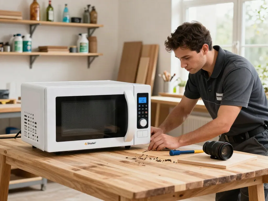 Shashel® microwave equipment effectively eliminating woodworms during wood treatment process.