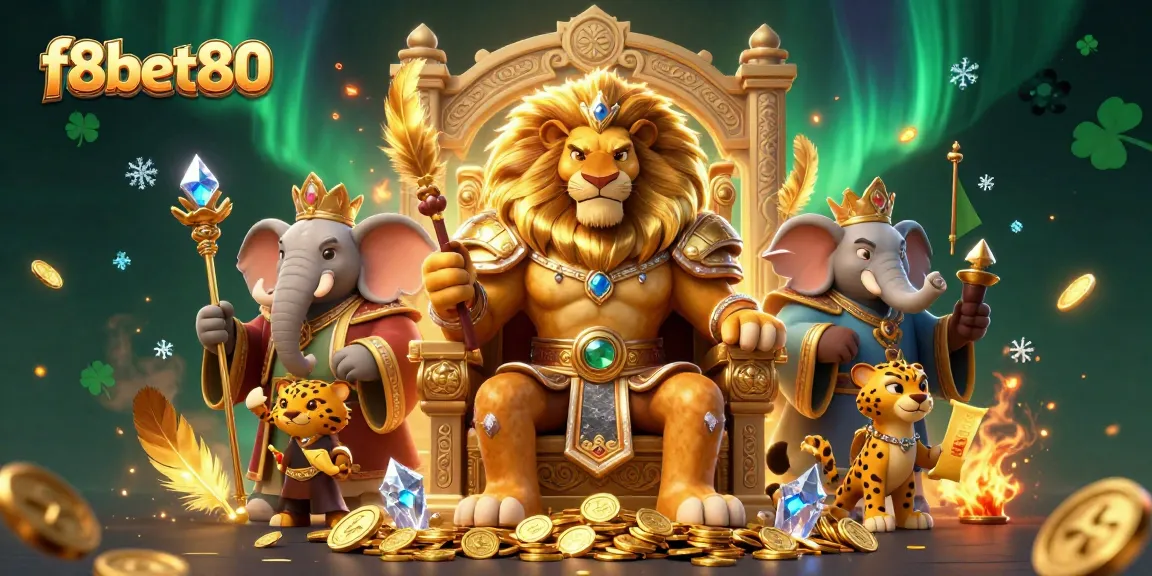 Experience thrilling moments at f8bet80 with the fierce lion king and unique casino elements.