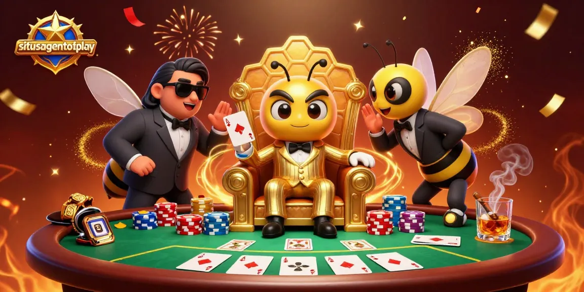 Menang dengan situsagentotoplay sambil bermain poker di lingkungan kasino yang megah.