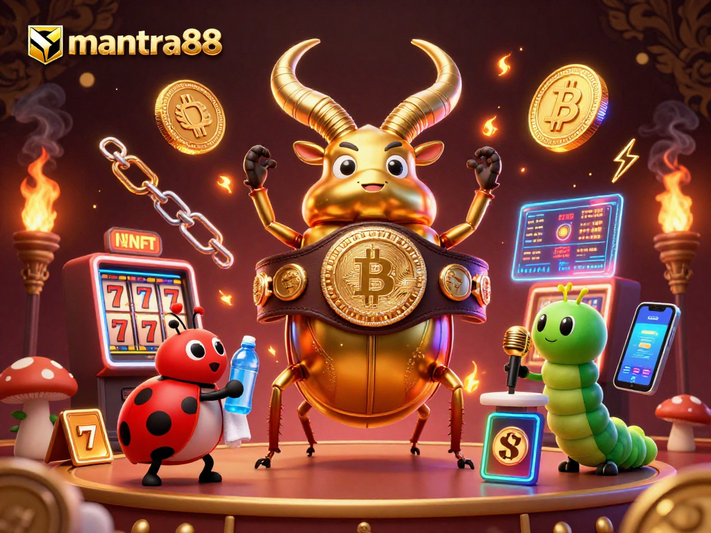 Engage with mantra88 as a vibrant casino scene featuring cartoon characters and mesmerizing game elements.