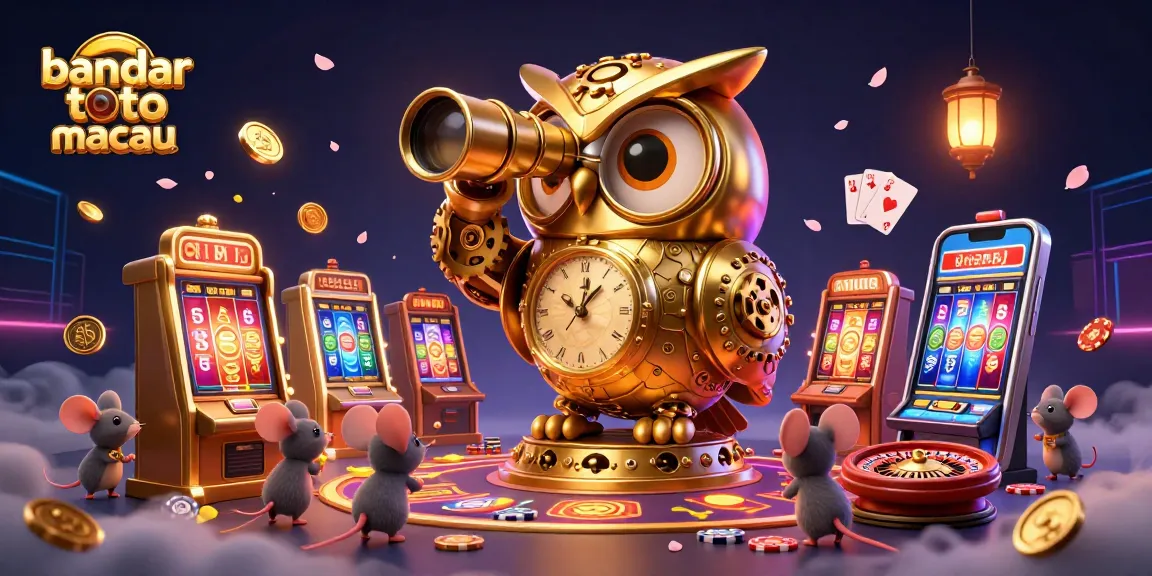 Experience exhilarating gameplay at bandar toto macau with vivid slot machines and animated casino elements.