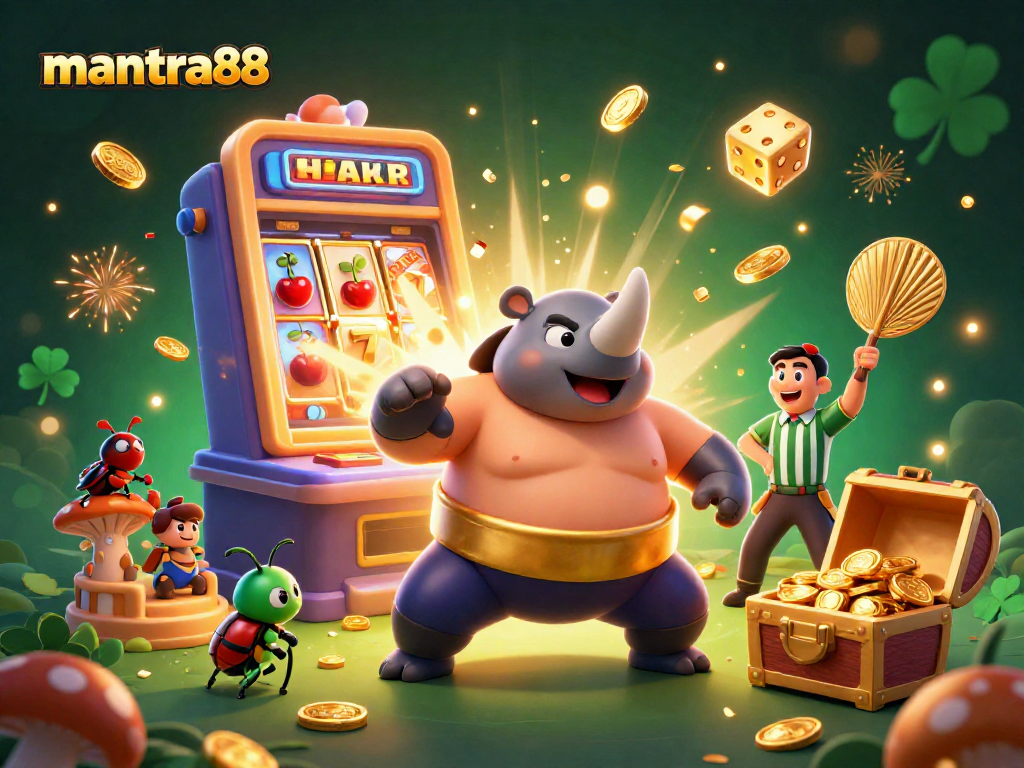 Experience the thrilling mantra88 slot games as coins burst from a dynamic jackpot scene!