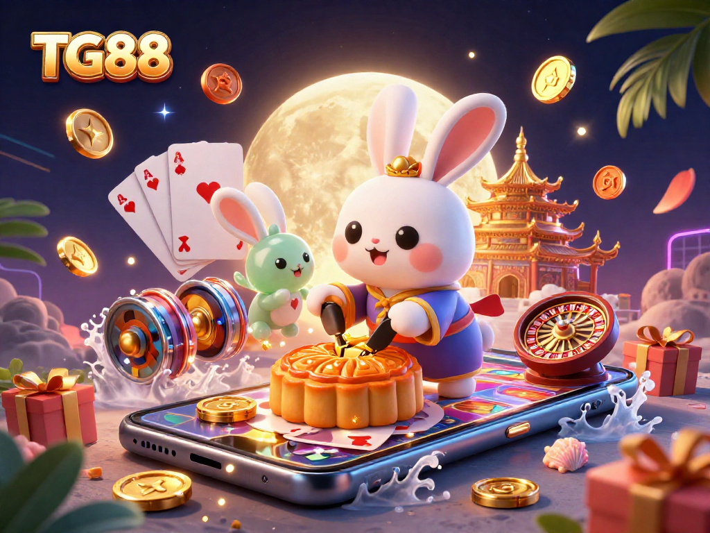 Experience exhilarating wins at TG88 with animated slots and gambling excitement in a vibrant scene