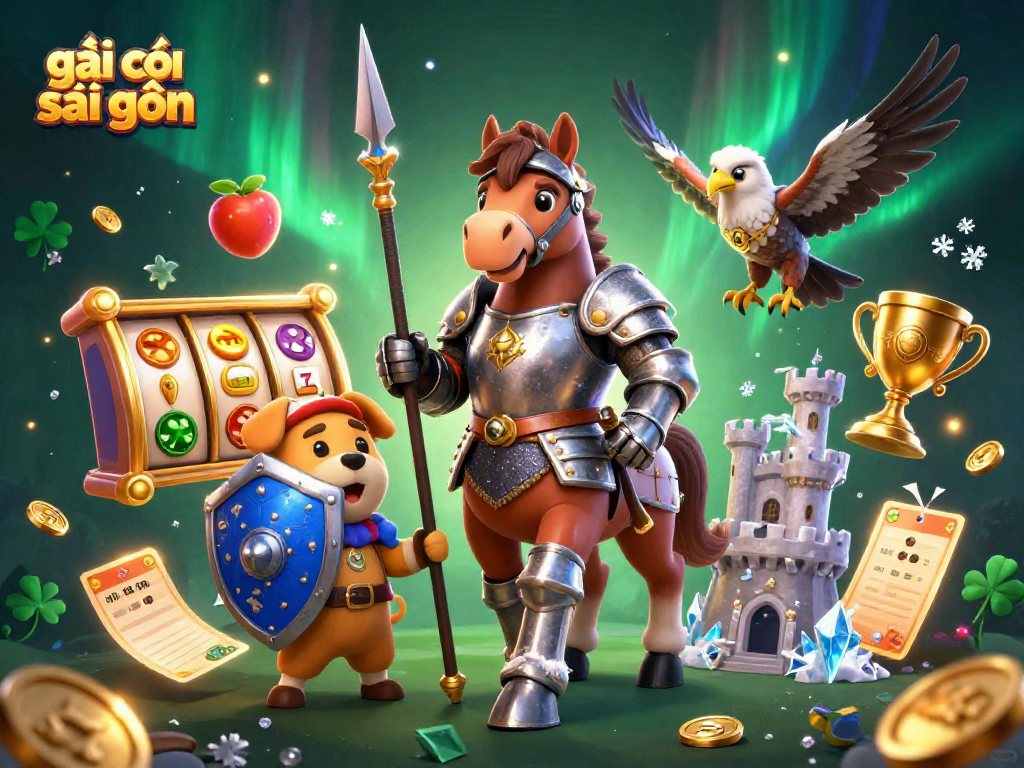 Experience thrilling gameplay with gái gọi sài gòn in a hectic casino-themed scene featuring knights and vibrant elements.