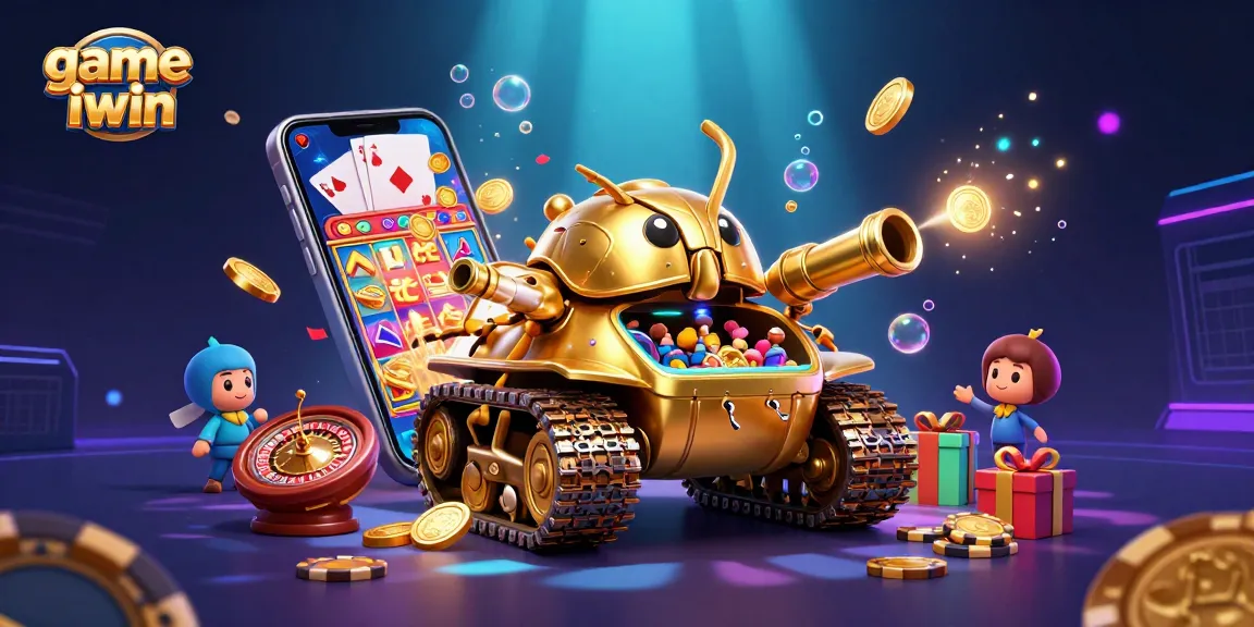Play exciting games with game iwin featuring a dynamic casino scene and energetic visuals.