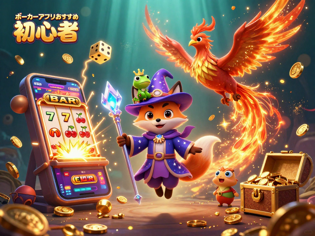 ポーカーアプリおすすめ 初心者に最適な多彩なゲーム体験を提供するエネルギッシュなイラスト