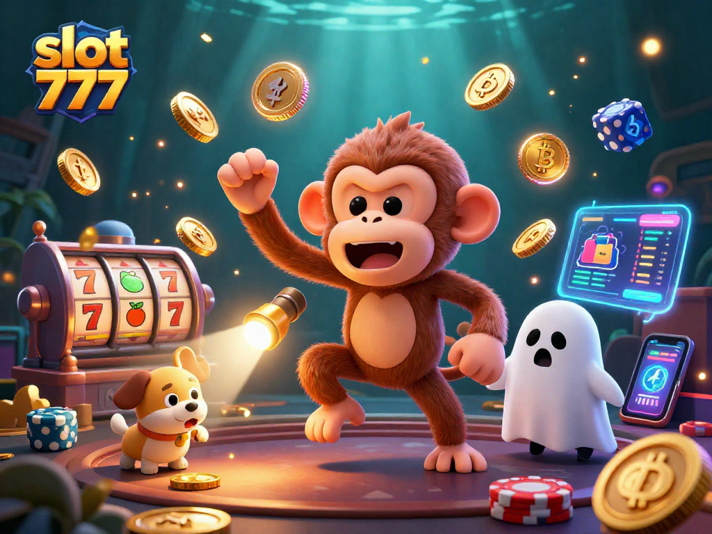 Spin slot 777 for gaming excitement with vivid casino characters in a haunted setting.