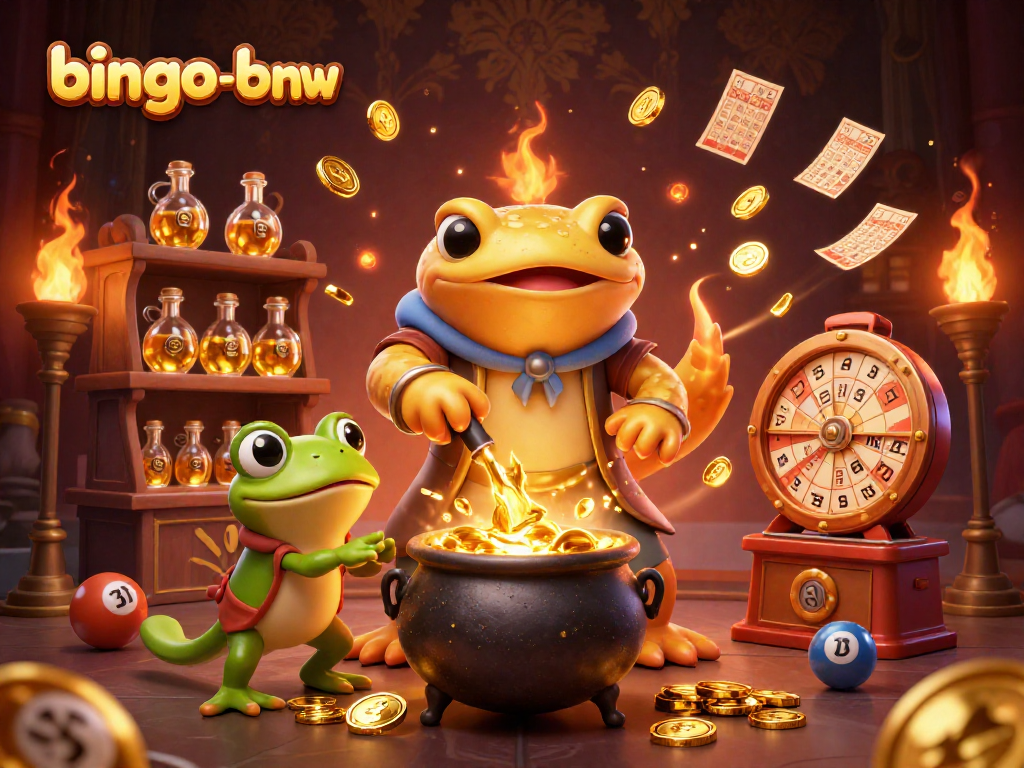 Bingo-bnw players enjoying a vibrant game scene filled with dynamic bingo elements and characters.
