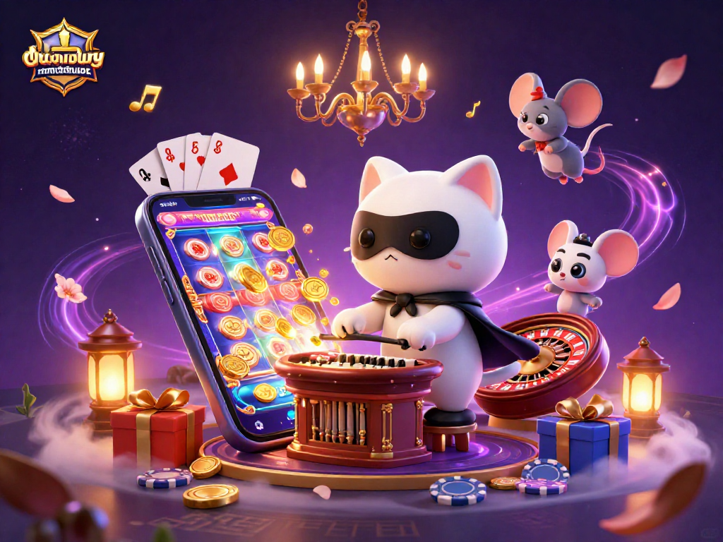 Engage in duongmatchuoc with this colorful 3D casino scene featuring iconic characters and vibrant game elements.