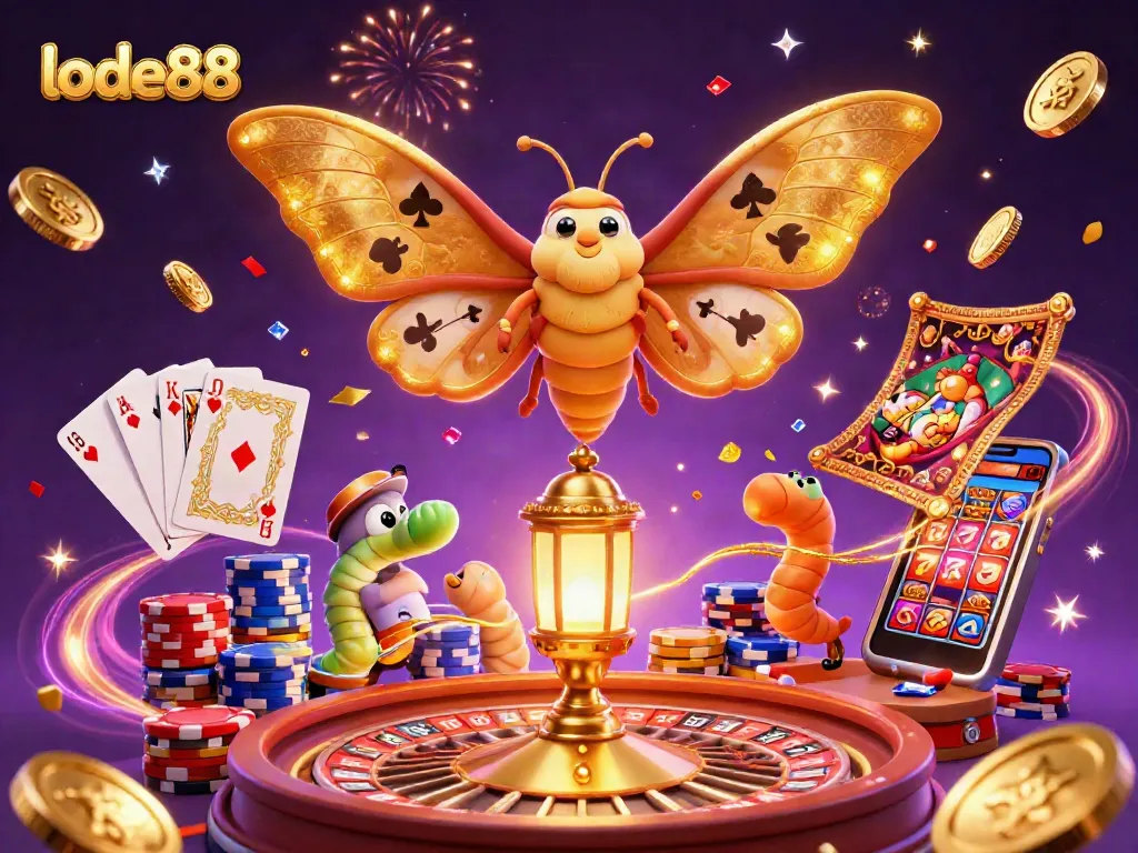 Experience thrilling gaming moments at lode88 with vibrant casino scenes and dynamic elements.